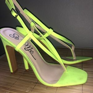 Neon Yellow Heels!